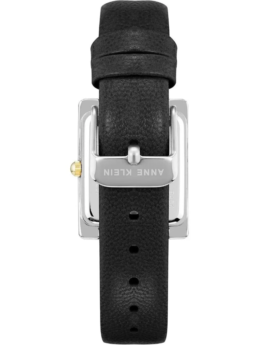 Anne Klein Women's White Black Leather Strap Analog Quartz Solid Luxury Watch